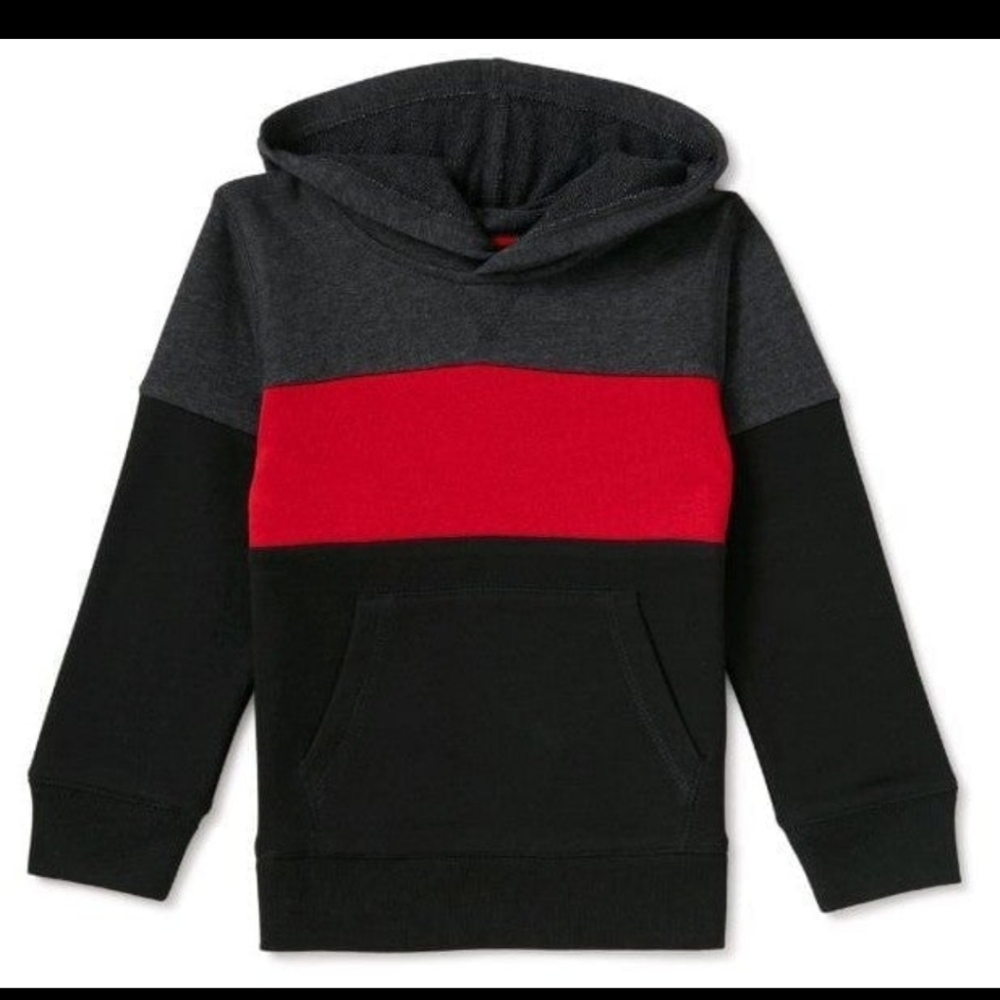 NWT Garanimals Toddler Boys Color Block Pullover Hoodie Size 2T